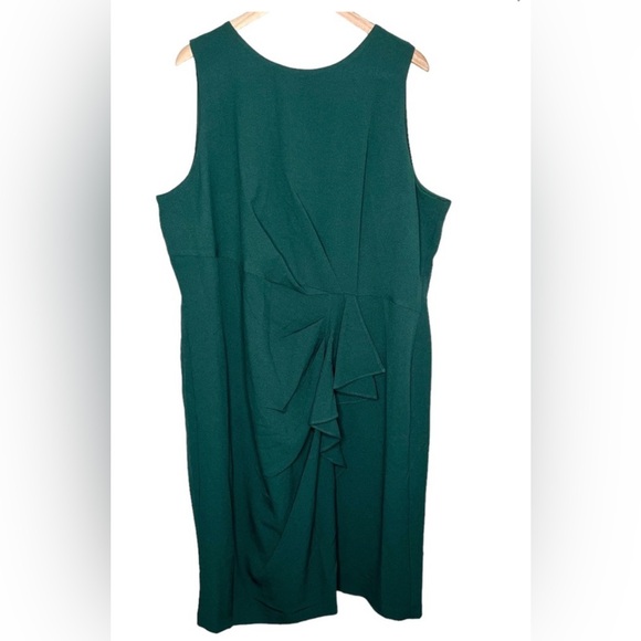 Lane Bryant Dresses & Skirts - Elegant NEW Lane Bryant Hunter Green Sleeveless Work Cocktail Dress Plus 24